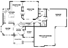 Plan JF-2585 First Floor