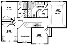 Plan JF-2585 Second Floor