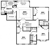 Plan JF-2803 Second Floor