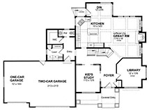 Plan JF-2844 First Floor