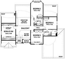 Plan AP-575 Second Floor